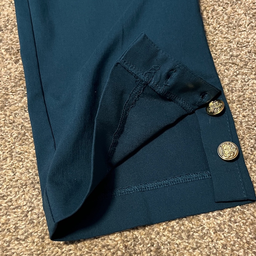 Counterparts Teal Pants with Gold Accents - Picture 7 of 11